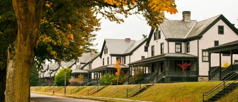 officers' houses at Fort Worden